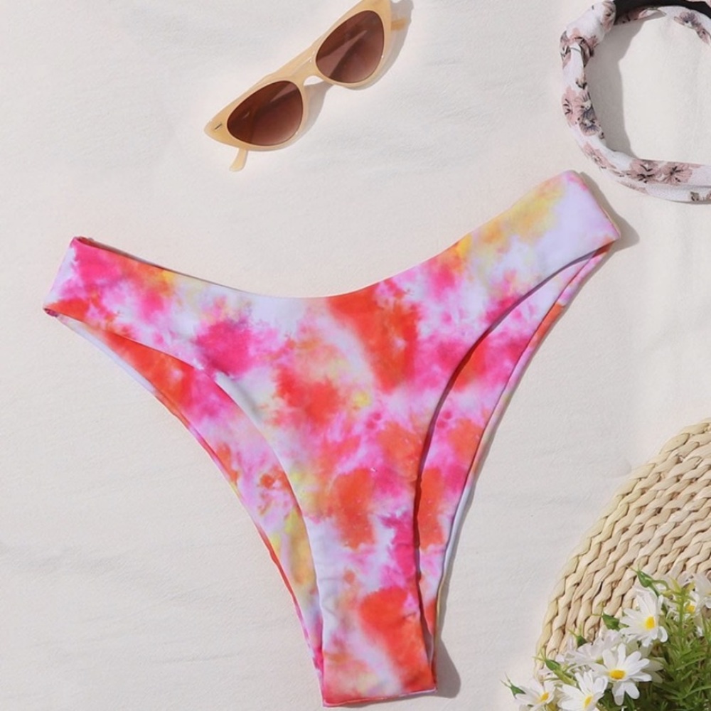 Tie dye bikini bottoms